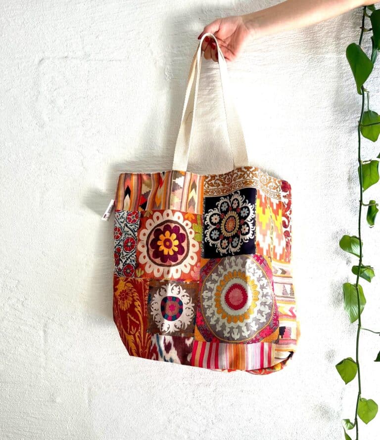 colorful patchwork bag