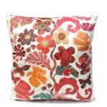 square cushion velvet florabel white