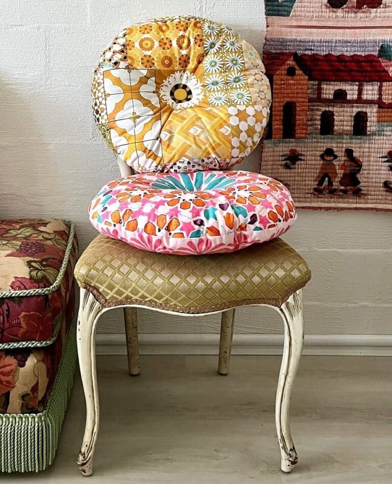 Round Cushion Kasbah ochre