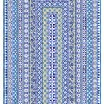 Canvas TableCloth Palazzo Blue and White by Anna Chandler Design