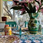 Canvas Tablecloth Medina Stripe by Anna Chandler Design