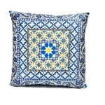 Velvet Cushion Palazzo Blue And White