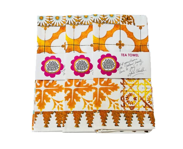 Cotton Tea Towel Kasbah Ochre