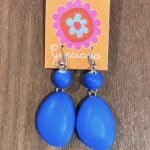 Drop Bead Earrings Blue