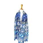 Palazzo Blue and White Scarf by Anna Chandler