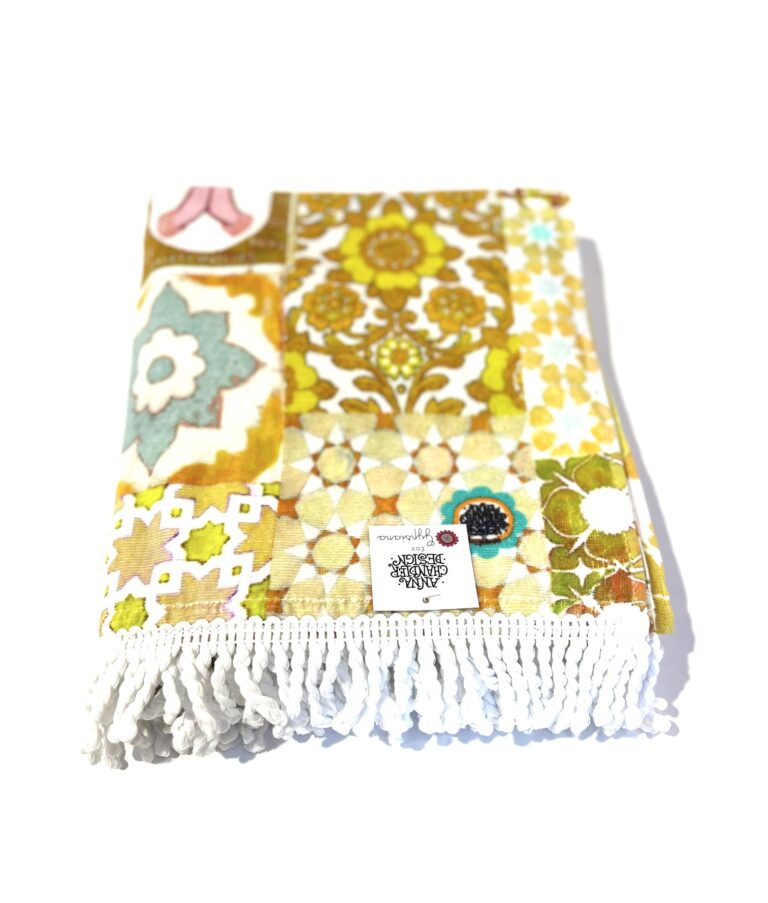 Cotton Beach Towel Kasbah Mustard and Yellow